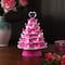 10" Hot Pink Miss Valentine Ceramic Tree